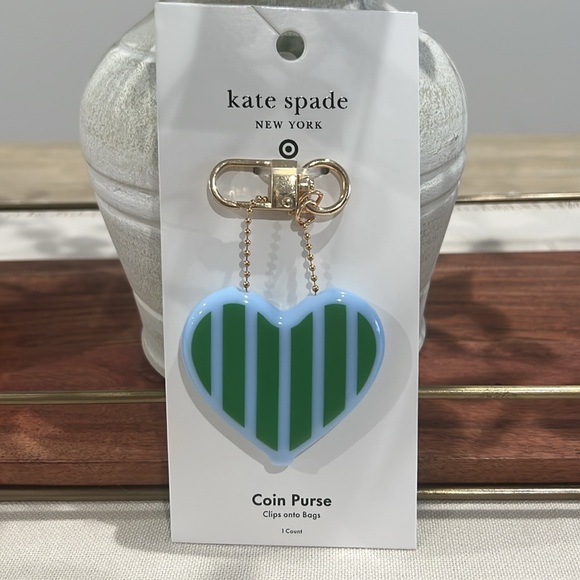 Striped Heart Coin Purse Bag Charm Keychain - kate spade new york x Target - Picture 4 of 4